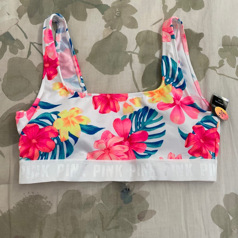Vs pink gym to swim sports bra